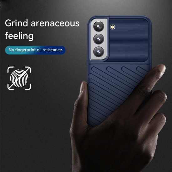 For Samsung Galaxy S23+ 5G Thunderbolt Shockproof TPU Phone Case(Blue)