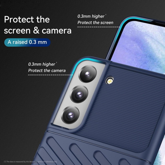 For Samsung Galaxy S23+ 5G Thunderbolt Shockproof TPU Phone Case(Blue)