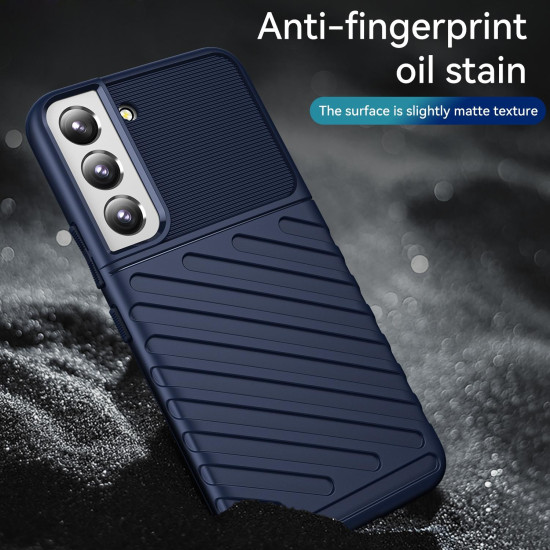 For Samsung Galaxy S23+ 5G Thunderbolt Shockproof TPU Phone Case(Blue)