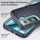 For Samsung Galaxy S23 5G 3 in 1 Rugged Holder Phone Case(Dark Blue+Light Blue)