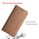 For Samsung Galaxy S23 5G Carbon Fiber Texture Magnetic Flip Leather Phone Case(Brown)