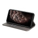 For Samsung Galaxy S23 5G Carbon Fiber Texture Magnetic Flip Leather Phone Case(Grey)