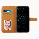 For Samsung Galaxy S23+ 5G Stitching Calf Texture Buckle Leather Phone Case(Yellow)