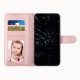 For Samsung Galaxy S23+ 5G Stitching Calf Texture Buckle Leather Phone Case(Pink)