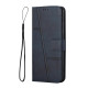 For Samsung Galaxy S23+ 5G Stitching Calf Texture Buckle Leather Phone Case(Blue)
