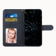 For Samsung Galaxy S23+ 5G Stitching Calf Texture Buckle Leather Phone Case(Blue)