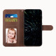 For Samsung Galaxy S23+ 5G Stitching Calf Texture Buckle Leather Phone Case(Brown)