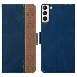 For Samsung Galaxy S23+ 5G Stitching Side-Magnetic RFID Leather Phone Case(Royal Blue)