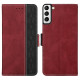 For Samsung Galaxy S23+ 5G Stitching Side-Magnetic RFID Leather Phone Case(Red)