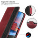 For Samsung Galaxy S23+ 5G Stitching Side-Magnetic RFID Leather Phone Case(Red)