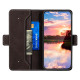 For Samsung Galaxy S23+ 5G Stitching Side-Magnetic RFID Leather Phone Case(Coffee)