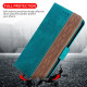 For Samsung Galaxy S23+ 5G Stitching Side-Magnetic RFID Leather Phone Case(Dark Green)