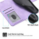 For Samsung Galaxy S23+ Skin-feel Flowers Embossed Wallet Leather Phone Case(Purple)
