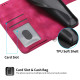 For Samsung Galaxy S23+ Skin-feel Flowers Embossed Wallet Leather Phone Case(Wine Red)