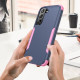 For Samsung Galaxy S23+ 5G TPU + PC Shockproof Phone Case(Royal Blue+Pink)
