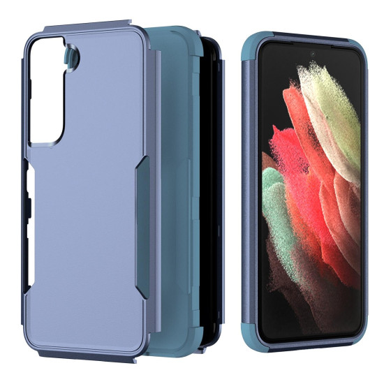 For Samsung Galaxy S23+ 5G TPU + PC Shockproof Phone Case(Royal Blue+Blue)