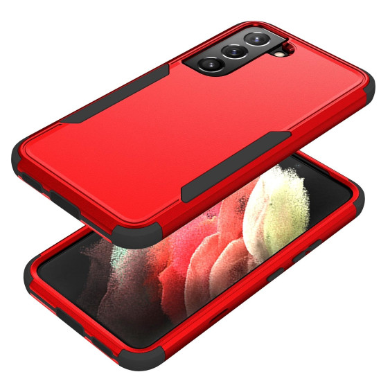 For Samsung Galaxy S23+ 5G TPU + PC Shockproof Phone Case(Red+Black)
