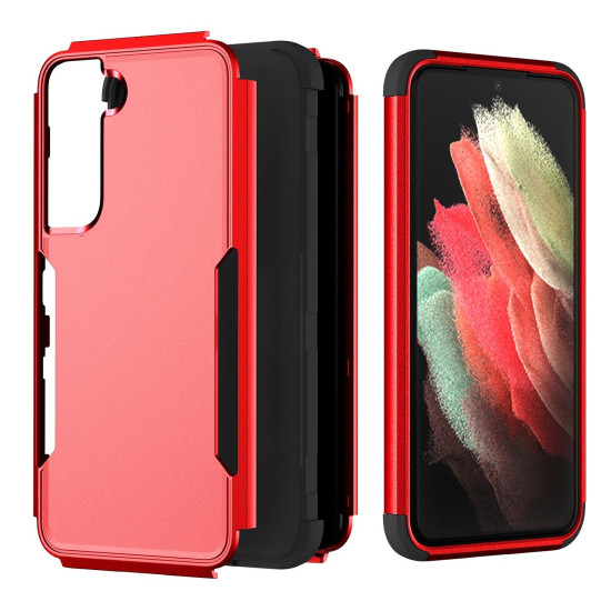 For Samsung Galaxy S23+ 5G TPU + PC Shockproof Phone Case(Red+Black)