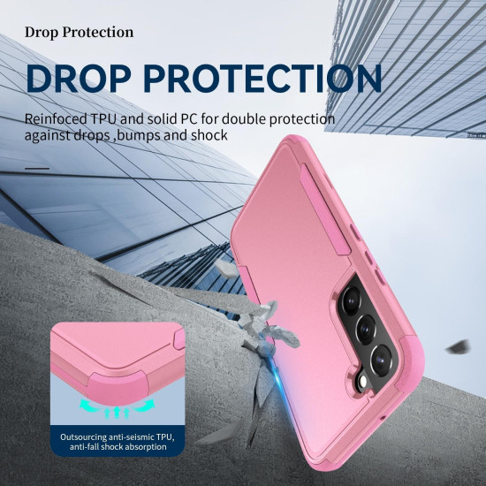 For Samsung Galaxy S23+ 5G TPU + PC Shockproof Phone Case(Pink)