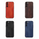 For Samsung Galaxy S23+ 5G Yellow Cow Texture PU Phone Case(Brown)