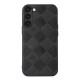 For Samsung Galaxy S23+ 5G Weave Plaid PU Phone Case(Black)