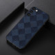 For Samsung Galaxy S23+ 5G Weave Plaid PU Phone Case(Blue)