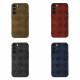 For Samsung Galaxy S23+ 5G Weave Plaid PU Phone Case(Blue)