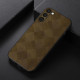 For Samsung Galaxy S23+ 5G Weave Plaid PU Phone Case(Green)