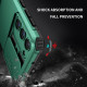 For Samsung Galaxy S23+ 5G Stereoscopic Holder Sliding Camshield Phone Case(Dark Green)