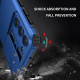 For Samsung Galaxy S23+ 5G Stereoscopic Holder Sliding Camshield Phone Case(Blue)