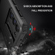 For Samsung Galaxy S23+ 5G Stereoscopic Holder Sliding Camshield Phone Case(Black)