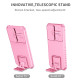 For Samsung Galaxy S23+ 5G Stereoscopic Holder Sliding Camshield Phone Case(Pink)