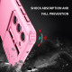 For Samsung Galaxy S23+ 5G Stereoscopic Holder Sliding Camshield Phone Case(Pink)