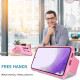 For Samsung Galaxy S23+ 5G Stereoscopic Holder Sliding Camshield Phone Case(Pink)