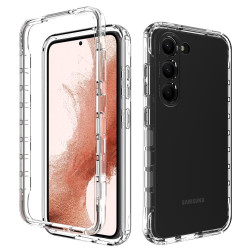For Samsung Galaxy S23+ 5G Transparent Gradient Color TPU + PC Protective Phone Case(Transparent)