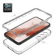 For Samsung Galaxy S23+ 5G Transparent Gradient Color TPU + PC Protective Phone Case(Purple)
