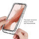 For Samsung Galaxy S23+ 5G Transparent Gradient Color TPU + PC Protective Phone Case(Pink)