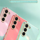 For Samsung Galaxy S23+ 5G XINLI Straight Edge 6D Electroplate TPU Phone Case(Celestial Blue)