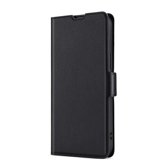 For Samsung Galaxy S23+ 5G Ultra-thin Voltage Side Buckle Horizontal Flip Leather Phone Case(Black)