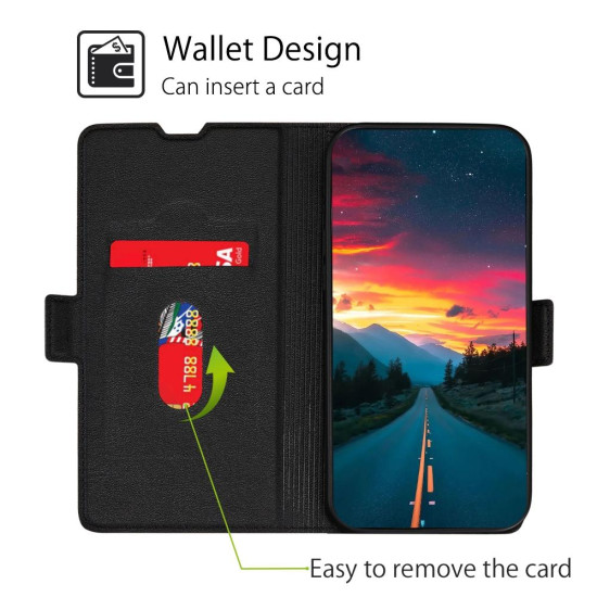 For Samsung Galaxy S23+ 5G Ultra-thin Voltage Side Buckle Horizontal Flip Leather Phone Case(Black)