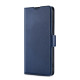 For Samsung Galaxy S23+ 5G Ultra-thin Voltage Side Buckle Horizontal Flip Leather Phone Case(Blue)