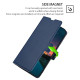 For Samsung Galaxy S23+ 5G Ultra-thin Voltage Side Buckle Horizontal Flip Leather Phone Case(Blue)