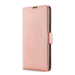 For Samsung Galaxy S23+ 5G Ultra-thin Voltage Side Buckle Horizontal Flip Leather Phone Case(Rose Gold)
