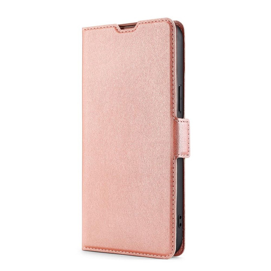For Samsung Galaxy S23+ 5G Ultra-thin Voltage Side Buckle Horizontal Flip Leather Phone Case(Rose Gold)