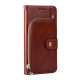 For Samsung Galaxy S23+ 5G Zipper Bag Leather Phone Case(Brown)