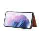 For Samsung Galaxy S23 5G Calfskin Color Matching TPU + PU Phone Case(Brown)