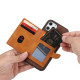 For Samsung Galaxy S23 5G Calfskin Color Matching TPU + PU Phone Case(Brown)