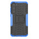 For Samsung Galaxy S23+ 5G Tire Texture TPU + PC Phone Case with Holder(Blue)