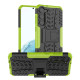 For Samsung Galaxy S23+ 5G Tire Texture TPU + PC Phone Case with Holder(Green)