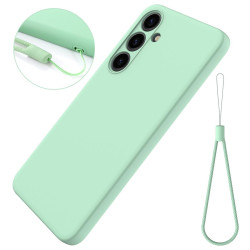 For Samsung Galaxy S24+ 5G Solid Color Liquid Silicone Dropproof Full Coverage Phone Case(Green)